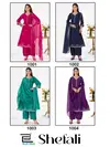 Shefali By Blue Hills Vichitra Silk Kurti With Bottom Dupatta Wholesalers In Surat